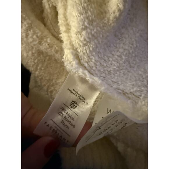 Faceplant Dreams Women’s Cream Cozy Super Soft Robe Fluffy Size Lg/XL Bamboo - Picture 8 of 8